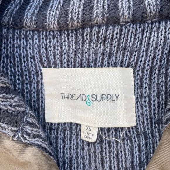 Thread & Supply Cargo Sweater Jacket Sz XS - Picture 3 of 3